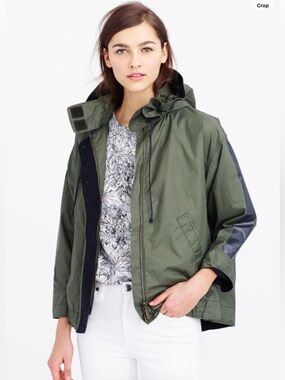 Super Cute J. Crew Coated Cotton Utility Jacket